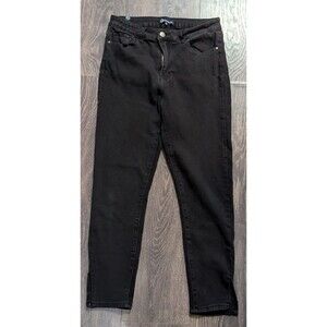 One Republic For All Womens Jeans Size 12/25 Black Stretch Cropped Pockets